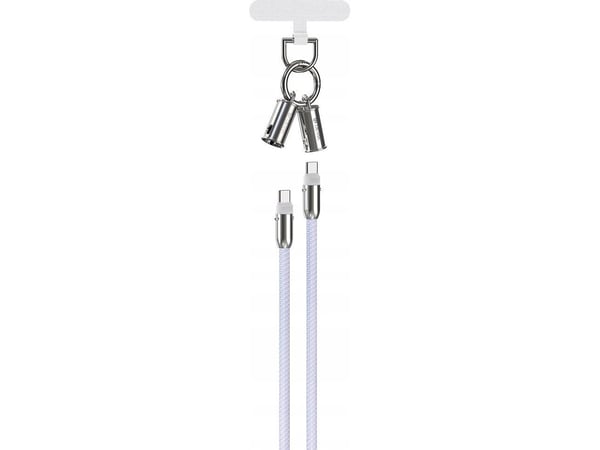 Devia USB-kabel USB-C til USB-C 1,2 m, lilla (6938595386152)