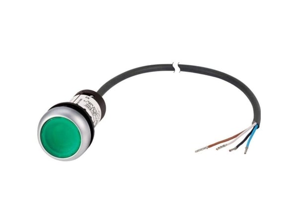 Eaton 185586 C22-DL-G-K10-24-P62 Painonappi litteä Vihreä 1 kpl