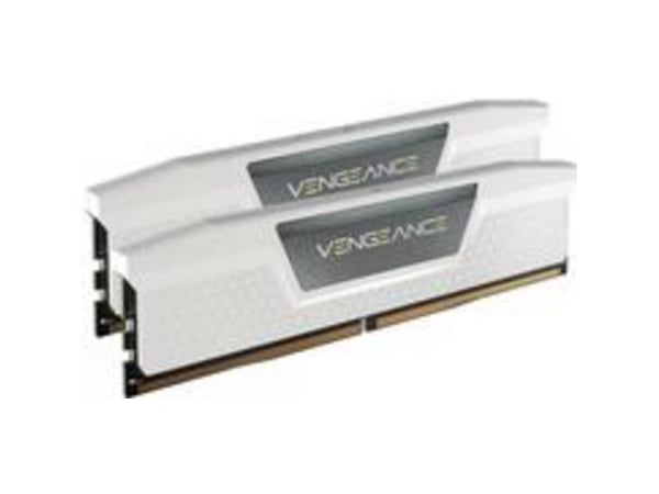 CORSAIR Vengeance - DDR5 - sett - 32 GB: 2 x 16 GB - DIMM 288-pin - 6000 MT/s - 4800 MHz / PC5-48000 - CL36 - 1.35 V - ikke-bufret - on-die ECC - hvit