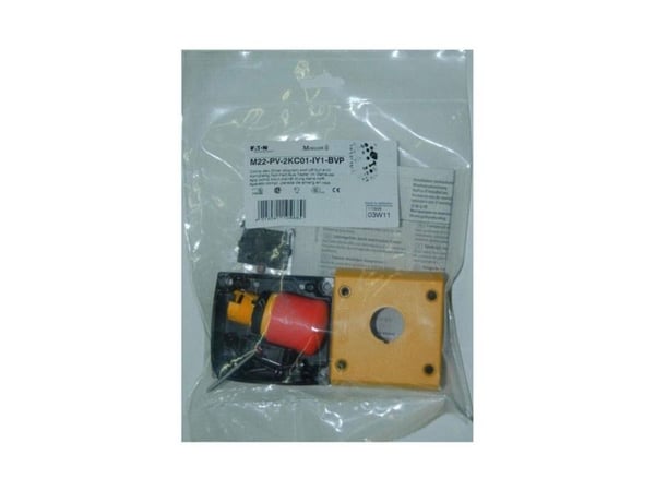 Eaton M22-PV-2KC01-IY1-BVP Nødstopknap 2 x brydekontakt IP66 1 stk