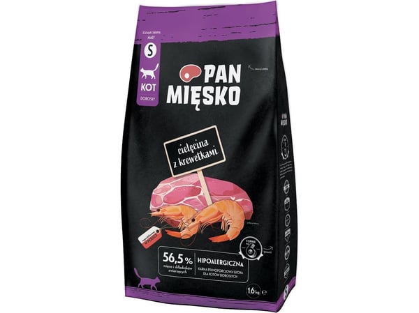 Kattefôr Karma Mieso Karma tørr for katt med reker S 1,6 kg