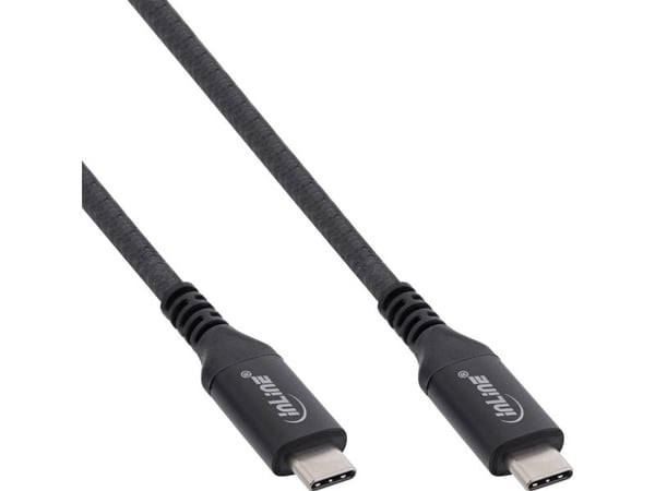 InLine USB4 kaapeli USB-C uros/uros 8K60Hz musta 2m - Kaapeli - Digitaalinen/Data (35902A)