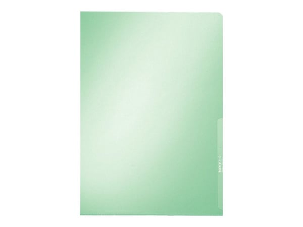 Leitz Premium - L-formet mappe - for A4 (210 x 297 mm) - kapasitet: 40 ark - transparent grønn