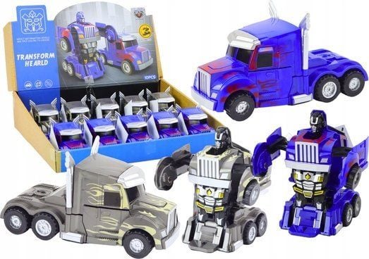 LeanToys bil-robot lastebil 2i1 robot 2 farger