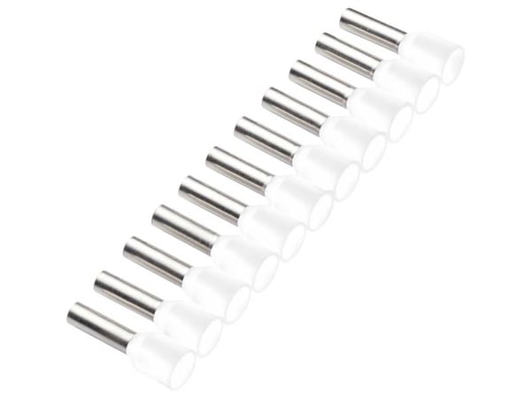 Cimco 187505 Kaapelikengät 0,5 mm² Osittain eristetty Valkoinen 500 kpl