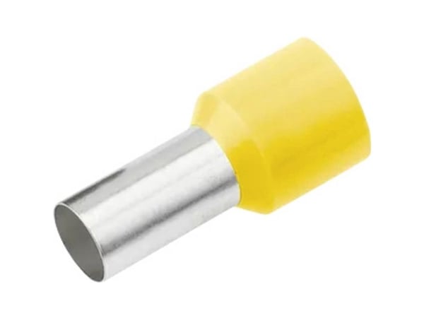 Cimco 187216 Kaapelikengät 1 mm² Osittain eristetty Keltainen 100 kpl