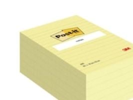 Post-It 660M, Gult, 102 mm, 152 mm, 100 ark