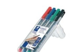 Universalpen STAEDTLER Lumocolor® 318-WP4 permanent 0.6mm fine - med 4 stk. ass. farver