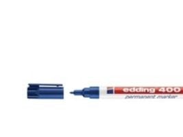 Permanentmarker edding 400, rund, 1 mm, blå