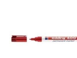 Edding 400, Punainen, Punainen, Valkoinen, Muovi, 1 mm, 10 kpl