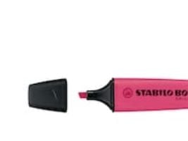 STABILO BOSS ORIGINAL, 1 stykker, Rosa, Meisel tupp, Sort, Rosa, Rektangel, 2 mm