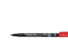 Permanent penna, Staedtler Lumocolor 317 M, medium, röd, 10-pack