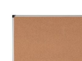 Bi-Office Maya Cork Board, Fast anslagstavla, Aluminium, Svart, Trä, Kork, 600 x 450 mm, Aluminium, Aluminium