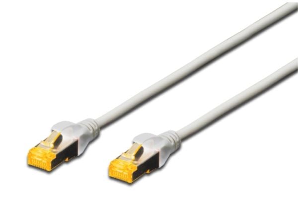 DIGITUS - Patchkabel - RJ-45 (han) til RJ-45 (han) - 30 m - SFTP - CAT 6a - halogenfri, formet, knastfri - grå