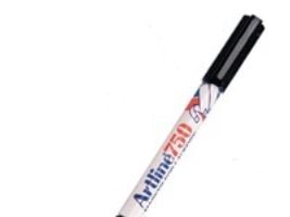 Tekstiilimerkit Artline® 750, pyöreä, musta