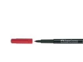Faber-Castell MULTIMARK 1525 - Markør - permanent - rød - 1 mm - medium - med viskelær
