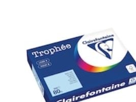 Farvet papir, Trophée, A4, 80g, 1798, himmelblå, pakke a 500 ark