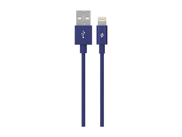 Ttec AlumiCable, 1,2 m, Lightning, USB A, Hankjønn, Hankjønn, Blå