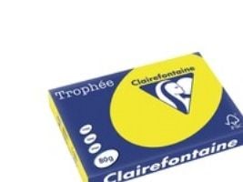 Clairefontaine Trophée A3, Kopiering, A3 (297x420 mm), 80 g/m², Gult, FSC
