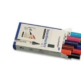Whiteboardmarker legamaster tz1, rund, box med 10 färger