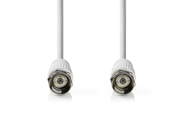 Nedis CSGB41300WT50, 5 m, F-typ, F-typ, Vit