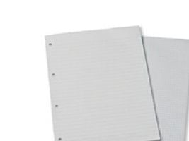 Notesblok, Specialplast, A4, linjeret, 4 huller, 25 ark, 60 g