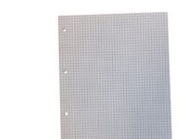 Notesblok, Specialplast, A4, ternet, 4 huller, 25 ark, 60 g