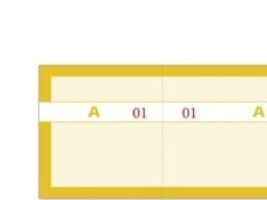 Mayland - Kupongbok - 100 ark - 200 skjemaer - 130 x 70 mm - nummerert