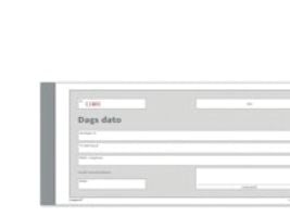 Mayland - Dagsskjema - 50 ark - 210 x 100 mm - dublett - blåpapirkopi - nummerert