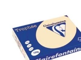 Färgat papper Trophée A4 120 g grädd 250 ark