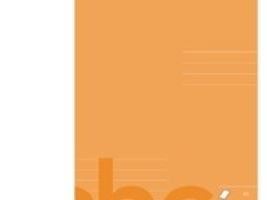 Skrivehæfte Bantex, A5, 11 linjer på 1/2 side (8 mm), orange, 25 stk.