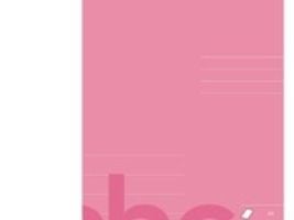 Skrivehæfte Bantex, A5, 7 linjer på 1/2 side (14,5 mm), pink, 25 stk.