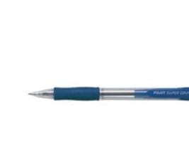 Kuglepen Pilot Super Grip, fine, blå - (12 stk.)