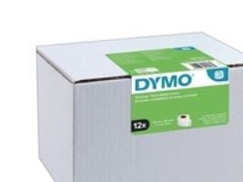 DYMO Shipping / Name Badge Labels - Adhesiv - hvit - 54 x 101 mm 2640 etikett(er) (12 rull(er) x 220) frakt/navneskiltetiketter - for DYMO LabelWri...