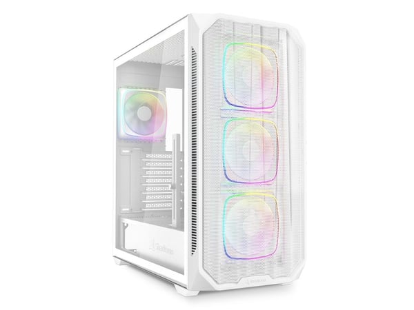 Sharkoon AK5M RGB, Midi Tower, PC, Vit, ATX, micro ATX, Mini-ITX, Multi, Fall fläktar