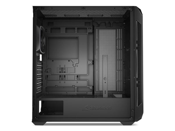 Sharkoon AK5G RGB, Midi Tower, PC, Sort, ATX, Micro ATX, Mini-ITX, Multi, PC-kabinettvifte