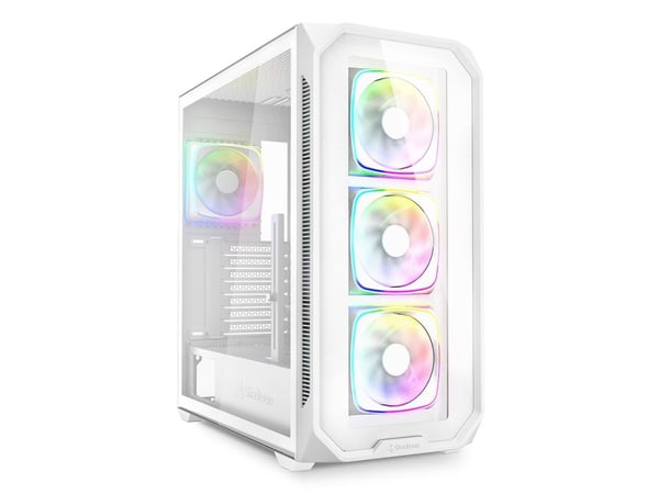 Sharkoon AK5G RGB, Midi Tower, PC, Vit, ATX, micro ATX, Mini-ITX, Multi, Fall fläktar