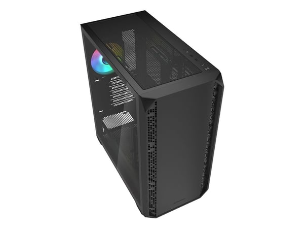 Sharkoon AK2 RGB, Midi Tower, PC, Sort, ATX, micro ATX, Mini-ITX, Flere, Kabinet fanerointijärjestelmä