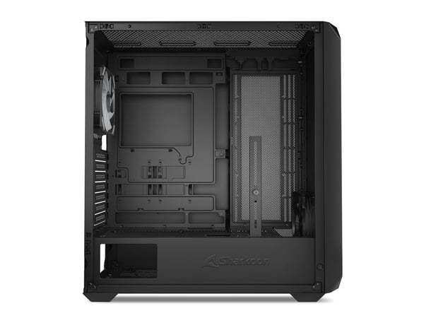 Sharkoon AK2 RGB, Midi Tower, PC, Sort, ATX, micro ATX, Mini-ITX, Flere, Kabinet fanerointijärjestelmä