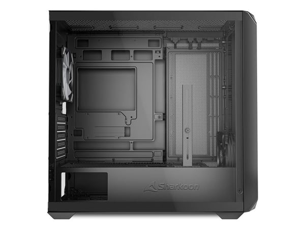 Sharkoon MK2 RGB, Micro Tower, PC, musta, mikro ATX, Mini-ITX, Multi, Kotelotuulettimet
