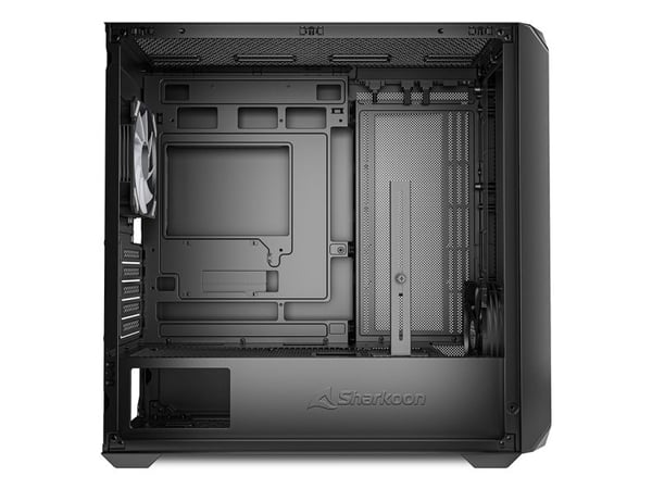 Sharkoon MK2 RGB, Micro Tower, PC, musta, mikro ATX, Mini-ITX, Multi, Kotelotuulettimet