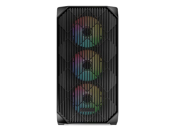 Sharkoon MK3 RGB, Micro Tower, PC, musta, mikro ATX, Mini-ITX, Multi, Kotelotuulettimet