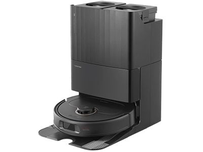Roborock Qrevo Plus, Uten pose, Svart, Rund, Støv pose, 0,33 l, 63 dB