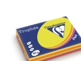 Värillinen paperi trophée, a4, 80g, ass. neonvärit 1705, 4x125 arkin pakkaus