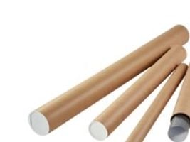 Papprør TidyPac, med 2 st. proppar, 80 x 500 mm, brun