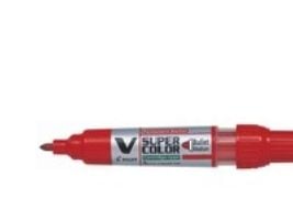 Pysyvä tussi Pilot Begreen V Super Color, rund spids, rød, rød