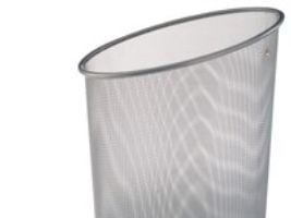 Papirkurv Alba Mesh 20 liter silver