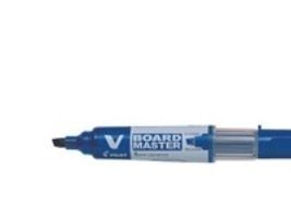 Whiteboard-tusjemarkør, Pilot V-Board Master, refillbar, skråstilt, blå