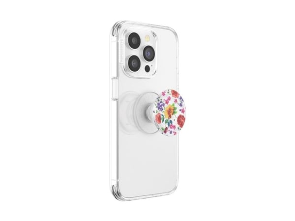 PopSockets 807390, Grepp, Multifärg, Transparent, Blommönster, Universal, 1 styck, 38,8 mm