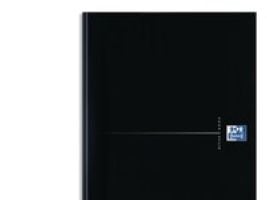 Notesbog a4 oxford smart black linjeret 90 ark 90 g sort